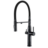 Зміш.для кух.з сил.вил. MIXXUS VTM-021 BLACK REFL.BLACK з н.ст.SUS304 з вих.для пит.води (MI6089)