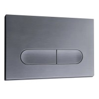 Панель змиву KOER KT-0608-07 240x160x10mm пластикова, кнопка закруглена (колір графіт) (KR6128)