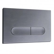 Панель змиву KOER KT-0608-07 240x160x10mm пластикова, кнопка закруглена (колір графіт) (KR6128) Панель змиву KOER KT-0608-07 240x160x10mm пластикова, кнопка закруглена (колір графіт) (KR6128)
