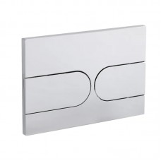 Панель змиву KOER KT-0604-01 240x160x10mm пластикова, кнопка закруглена (колір хром) (KR5323)