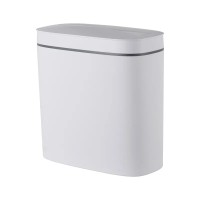 Відро для сміття сенсорне овальне Mixxus Flat-TC0109 White 9 л колір білий (MI7074)