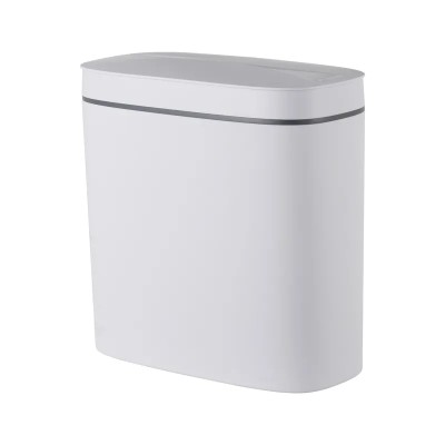 Відро для сміття сенсорне овальне Mixxus Flat-TC0109 White 9 л колір білий (MI7074)