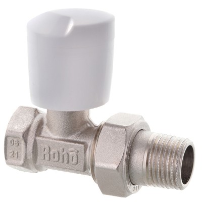 Кран радиаторный Roho R5560-050 - 1/2" прямой (RO0130) Кран радиаторный Roho R5560-050 - 1/2" прямой (RO0130)