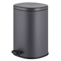 Відро для сміття з плавним закриттям овальне Mixxus Premium Olivary-TC0105 Graphite 5 л колір графі