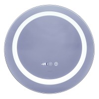 Дзеркало Mixxus PLAIN MC02-60 з Led Touch, Anti-fog, димером, регулятором яскравості, годинником (MI6012)
