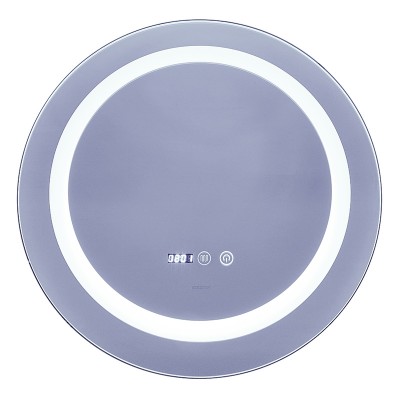 Дзеркало Mixxus Plain MC02-60 (годинник, LED-підсвічування, антизапотівання) (MI6012)