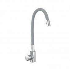 Змішувач для кухні з силиконовим. вил. Champion EZA-011 Chrome REFL.GRAY з нерж. сталі (CH6456)