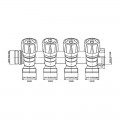 Колектор з регулюючими вентилями на 4 вих. Roho R809-04 - 3/4"x3/4" EK (RO0251)