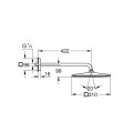 Верхний душ с настенным кронштейном Grohe Rainshower Mono (26563000)