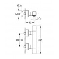 Термостат для душа Grohe Grohtherm Cube (34488000)