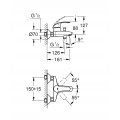 Набір зміш. для ванни 3в1 з New Tempesta 100 Grohe Eurosmart 123246MOL (123246MOL)