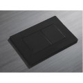 Панель змиву KOER KT-0602-16 240x160x10mm пластикова, кнопка квадратна (колір чорний глянцевий) (KR5182)