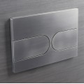 Панель змиву KOER KT-0604-07 240x160x10mm пластикова, кнопка закруглена (колір графіт) (KR5325)