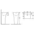 Раковина моноблок MIXXUS BEVEL-1101 450х435х830mm (отвір під змішувач, перелив) (MI6697) Раковина моноблок MIXXUS BEVEL-1101 450х435х830mm (отвір під змішувач, перелив) (MI6697)