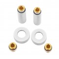 Комплект подовжувачів 1/2Fx1/2M білий KOER KF.SET.06MF WHITE (KR5850)