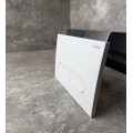Панель змиву KOER KT-0608-03 240x160x10mm пластикова, кнопка закруглена (колір білий) (KR6123)