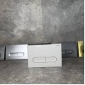 Панель змиву KOER KT-0608-03 240x160x10mm пластикова, кнопка закруглена (колір білий) (KR6123)