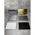 Панель змиву KOER KT-0608-03 240x160x10mm пластикова, кнопка закруглена (колір білий) (KR6123)