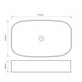 Раковина накладна MIXXUS PREMIUM BEVEL-0105 610х375х120mm (MP6524)