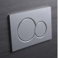 Панель змиву KOER KT-0601-14 240x160x10mm пластикова, кнопка кругла (колір сатин) (KR5177) Панель змиву KOER KT-0601-14 240x160x10mm пластикова, кнопка кругла (колір сатин) (KR5177)