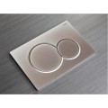 Панель змиву KOER KT-0601-14 240x160x10mm пластикова, кнопка кругла (колір сатин) (KR5177) Панель змиву KOER KT-0601-14 240x160x10mm пластикова, кнопка кругла (колір сатин) (KR5177)