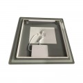 Дзеркало ZERIX MIRRA MR05-80x80 з LED Touch, Anti-fog, димером, рег. яскравості (ZX6058)