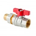 Кран з американкою Koer Extreme KE.227-20 - 3/4" ручка "метелик" червона (KR5766)