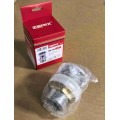 Донний клапан для раковини з переливом ZERIX BV-05 автоматичний (Click-Clack) (Колір хром) 1 1/4'' (ZX6022)