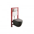 Комплект: MIXXUS PREMIUM ELLIPSE-SET-2101 GRAY Унітаз система змиву TORNADO 3.0+ Інсталяція KOER KT-0404 + панель KT-0604-07 GUN GRAY (MP6668)