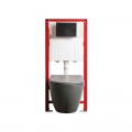 Комплект: MIXXUS PREMIUM ELLIPSE-SET-2101 GRAY Унітаз система змиву TORNADO 3.0+ Інсталяція KOER KT-0404 + панель KT-0604-07 GUN GRAY (MP6668)