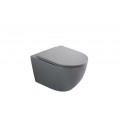 Комплект: MIXXUS PREMIUM ELLIPSE-SET-2101 GRAY Унітаз система змиву TORNADO 3.0+ Інсталяція KOER KT-0404 + панель KT-0604-07 GUN GRAY (MP6668)