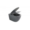 Комплект: MIXXUS PREMIUM ELLIPSE-SET-2101 GRAY Унітаз система змиву TORNADO 3.0+ Інсталяція KOER KT-0404 + панель KT-0604-07 GUN GRAY (MP6668)