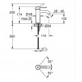 Змішувач одноважільний для раковини S-Size Grohe Essence (24172KF1)