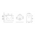Унітаз підвісний MIXXUS PREMIUM DIVERSE-0301-T1 BLACK 530х365х373mm система змиву TORNADO 1.0 (MP6600)