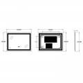 Дзеркало ZERIX ALIVE MR06-80x60-REVERSE з LED Touch, Anti-fog, димером, рег. яскравості (ZX6062) Дзеркало ZERIX ALIVE MR06-80x60-REVERSE з LED Touch, Anti-fog, димером, рег. яскравості (ZX6062)