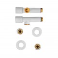 Комплект кранів рушникосушарки кутовий M1/2''xM1/2'' подовжений KOER KR.SET.534 WHITE (KR5843) Комплект кранів рушникосушарки кутовий M1/2''xM1/2'' подовжений KOER KR.SET.534 WHITE (KR5843)