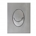 Панель змиву KOER KT-0606-01 157x198x3mm пластикова, кнопка закруглена (колір хром) (KR5342)