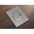Панель змиву KOER KT-0606-01 157x198x3mm пластикова, кнопка закруглена (колір хром) (KR5342)