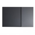 Панель змиву KOER KT-0610-05 240x160x32mm пластикова, кнопка квадратна (колір чорний матовий) (KR6136) Панель змиву KOER KT-0610-05 240x160x32mm пластикова, кнопка квадратна (колір чорний матовий) (KR6136)