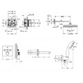 Душова система прихованого монтажу з термостатом Grohe Grohtherm SmartControl New Tempesta 250 (UA2 Душова система прихованого монтажу з термостатом Grohe Grohtherm SmartControl New Tempesta 250 (UA2