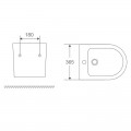 Біде підвісне Mixxus Premium Ellipse-0501 495x365x325mm (MP6469)