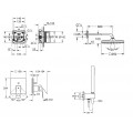 Душова система прихованого монтажу зі змішувачем Grohe Eurocube New Tempesta 250 (UA26415SC3)