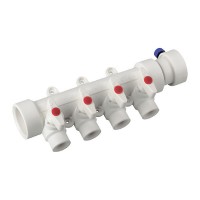 Коллектор 4-way с шаровыми кранами (40x20) PPR KOER K0171.PRO (KP0221)