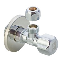 Кран вентильный KOER 1/2x3/8 с накидной гайкой (KR.510) (KR0147)