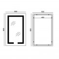 Дзеркало Mixxus HARD MR07-50x80 з LED Touch, Anti-fog, димером, регулюванням яскравості (MI6658)