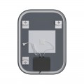 Дзеркало Mixxus Premium DIVERSE MR15-90x70-Reverse з Led Touch, Anti-fog, димером (3-6,5kK) (MP6639)