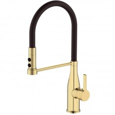 Змішувач для кухні Mixxus Premium Summer 017 BRUSHED GOLD REFL.BLACK (MI6964) Змішувач для кухні Mixxus Premium Summer 017 BRUSHED GOLD REFL.BLACK (MI6964)
