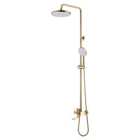 Душова колона зі змішувачем Mixxus Wilson 009-J Brushed Gold (Колір матове золото) (MI7124)