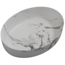 Раковина накладна MIXXUS PREMIUM ELLIPSE-0104 MARBLE 550х415х140mm (MP6554)