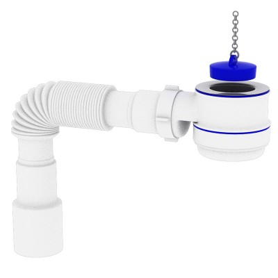 ZERIX SD-01 1 1/2" Сифон для душового піддону з випуском (60 шт/ящ)
